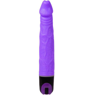 Vibratore Dildo Venato Multispeed in TPR Viola - Emozioni Intense
